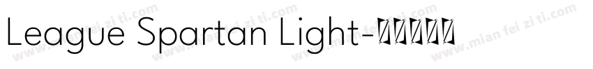 League Spartan Light字体转换